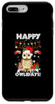 iPhone 7 Plus/8 Plus Retro Baby Owl Happy Owlidays Family Kids Christmas Holiday Case