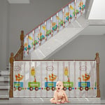 Csparkv - Filet de Sécurité pour Enfants, Bébé Filet de Protection pour Balcon et Escalier, 300Lx90H cm Robuste Réglable Clôture D'escalier Barriere
