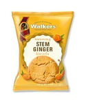 Walkers Shortbread Twin Pack Stem Ginger Biscuits. Traditional Pure Butter Scottish Recipe, 25g (100 x Twin Pack)