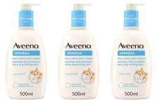 3 x AVEENO DERMEXA Daily Emollient Cream (500ml)