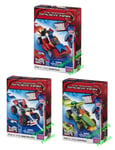 lot 3 coffrets MEGA BLOKS voitures de course SPIDER-MAN & LIZARD racer Marvel