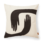 ferm LIVING Pose kudde 50x50 cm Coffee-undyed