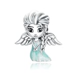 XUEKE 925 Sterling Silver Snow Fairy Charm for Original Silver Plated platinum Bracelet Fine Jewelry DIY Bangle Beads2 SCC1652