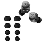 Set of 8x Replacement Eartips for Sennheiser MOMENTUM True Wireless 4 Earbuds 