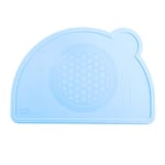 Chicco - Set de table en silicone bébé - bleu - 18m+