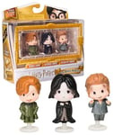 WIZARDING WORLD HARRY POTTER - 3 FIGURINES RIVAUX MOMENTS MAGIQUES S3 - 3 Poupées Figurines Articulées - Figurine Harry Potter - Jouet Harry Potter - Jouer et Exposer - Jouet Enfant 6 ans et +