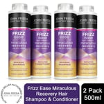 John Frieda Frizz Ease Miraculous Recovery Duo 2x Shampoo & 2x Conditioner,500ml