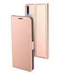 NOKOER Case for Realme 7 Pro, Flip Leather Wallet Cover, 360 Degree Leather Protective Ultra Thin Phone Case, Case With Card Holder for Realme 7 Pro - Rose gold
