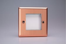 Varilight XYG2.BC DataGrid Plate, urban brushed copper, 2 grid spaces