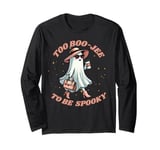 Cute Halloween Boo Jee Ghost Girl Women Boujee Spooky Long Sleeve T-Shirt