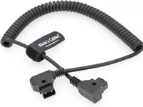 D-tap förlängnings Kabel Spiral Hane till Hona 30-100cm