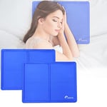 1ABOVE 2 Pack Cooling Gel Pillow | Multipurpose Gel Pads | Reusable Cooling Gel Pads | Dissipates Heat | Perfect Solution for Humid Summer Nights, Hot Flushes Also Improving Quality of Sleep