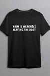 Dunken Pain is weakness leaving the body T-shirt (Herr,L)