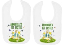 Peter Rabbit Easter Personalised Baby BIB – Printed with The Name of Your Choice