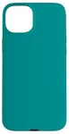 Coque pour iPhone 15 Plus Couleur bleu sarcelle simple