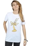 Beauty And The Beast Lumiere Distressed Cotton Boyfriend T-Shirt