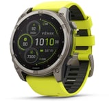 Garmin Fenix 8 SOLAR Sapphire 51mmBare TI/Graphite Amp Yellow