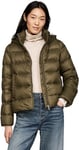 Tommy Hilfiger Veste Matelassée Femme Down Casual Jacket avec Capuche, Multicolore (Army Green), 3XL