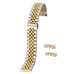 Elegant Rostfritt Stål Klockarmbands Länk Silver/Guld 18MM