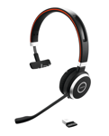 Jabra Evolve 65 SE MS Mono - hodesett - med ladestativ