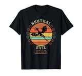 Neutral Evil I'm Not All Bad Vintage D20 Dragon RPG Gamer T-Shirt