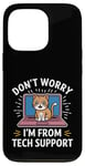 Coque pour iPhone 13 Pro Funny Tech Support Chat Humour Logiciel de cybersécurité pour ordinateur portable