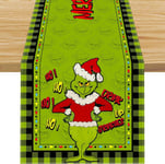 Green Grinch Christmas pöytäliina Merry Christmas pöytäliina Joulukoristeet 33*183CM