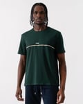 Boss Orange Unique Mens Stretch-Cotton Pyjama T-Shirt with Logo Print - Green - Size Large