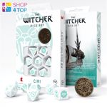 THE WITCHER DICE SET CIRI THE LAW OF SURPRISE RPG PLAYING GAMES Q-WORKSHOP NEW