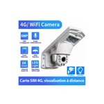 Caméra WiFi 4G réverbère ptz ip sans fil 5MP 1920P 2560P Extérieur Sony IMX335 5X Zoom Optique Voix Bidirectionnelle Vision Nocturne