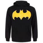 Batman Mens Bat Sign Logo Hoodie - XL