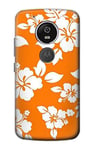 Hawaiian Hibiscus Orange Pattern Case Cover For Motorola Moto G6 Play, Moto G6 Forge, Moto E5
