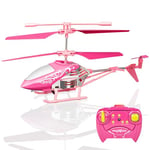 Hymaz Pink Remote Control Helicopter Toys for Girls Gift for 6 7 8-12 Yers, 2.4GHz 3.5Channel Rc Helicopter Drones with LEDs for Kids Beginner Plane Flying Toy for Indoor Outdoor Games (pink)