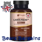 Lions Mane Mushroom Supplement 4000mg with Vitamin B1, B6, B12 & Black Pepper