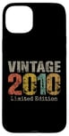 Coque pour iPhone 15 Plus Vintage 2010 Édition limitée 15e anniversaire cadeaux 15 ans