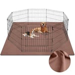 Barpor Coussinets d'urination lavables pour Chien 72 x 72 cm Épaisseur café Coussinets réutilisables pour Chiots Très absorbants Anti-Fuite Coussinets antidérapants pour Parc pour Chien