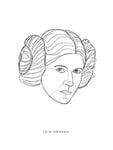 Komar Poster d'Art, 30cm x 40cm, Star Wars Classique Forcer Visages Leia