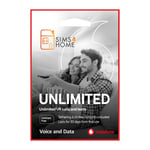 Vodafone Sim Card Preloaded with UNLIMITED UK Calls,Texts & UNLIMITED 4G/5G Data