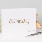 Always and Forever Our Wedding Gold Foil Guest Book 80 Pages