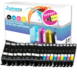 Lot de 18 cartouches jet d'encre type Jumao compatibles pour Canon Pixma MG7750 +Fluo offert