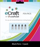 Craftwell penner til eCraft kuttemaskin  5pk  svart