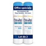 Etiaxil - Déodorant Anti-transpirant - Traitement Transpiration Modérée - Aisselles - Protection 48h - Aérosol - Fabriqué en France - Lot de 2