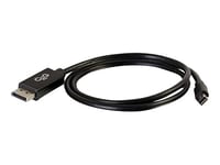 C2G 84300 1m Mini-DisplayPort/Thunderbolt to DisplayPort Monitor Cable Black