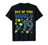 Out Of This World I'm 19 Space Rocket Birthday Party 19th T-Shirt