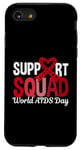 iPhone SE (2020) / 7 / 8 Support Squad World AIDS Day Red Ribbon Heart HIV Survivor Case