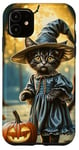 Coque pour iPhone 11 Midnight Meowgic : Witchy Whiskers