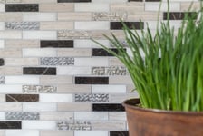 mosaik ws design brick stone design mix silver/brown/whit