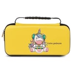 Etui pochette Switch lite jaune licorne gamer geek personnalisee