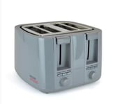 KitchenPerfected 4 Slice extra-wide slot Toaster - Anthracite Grey E2115GR