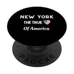 Patriotic Love New York USA The True Heart Of America PopSockets Adhesive PopGrip